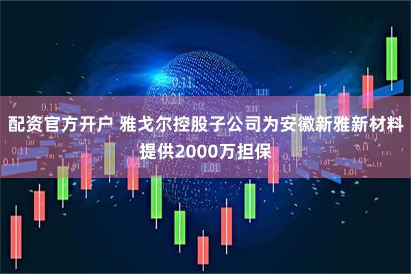 配资官方开户 雅戈尔控股子公司为安徽新雅新材料提供2000万担保
